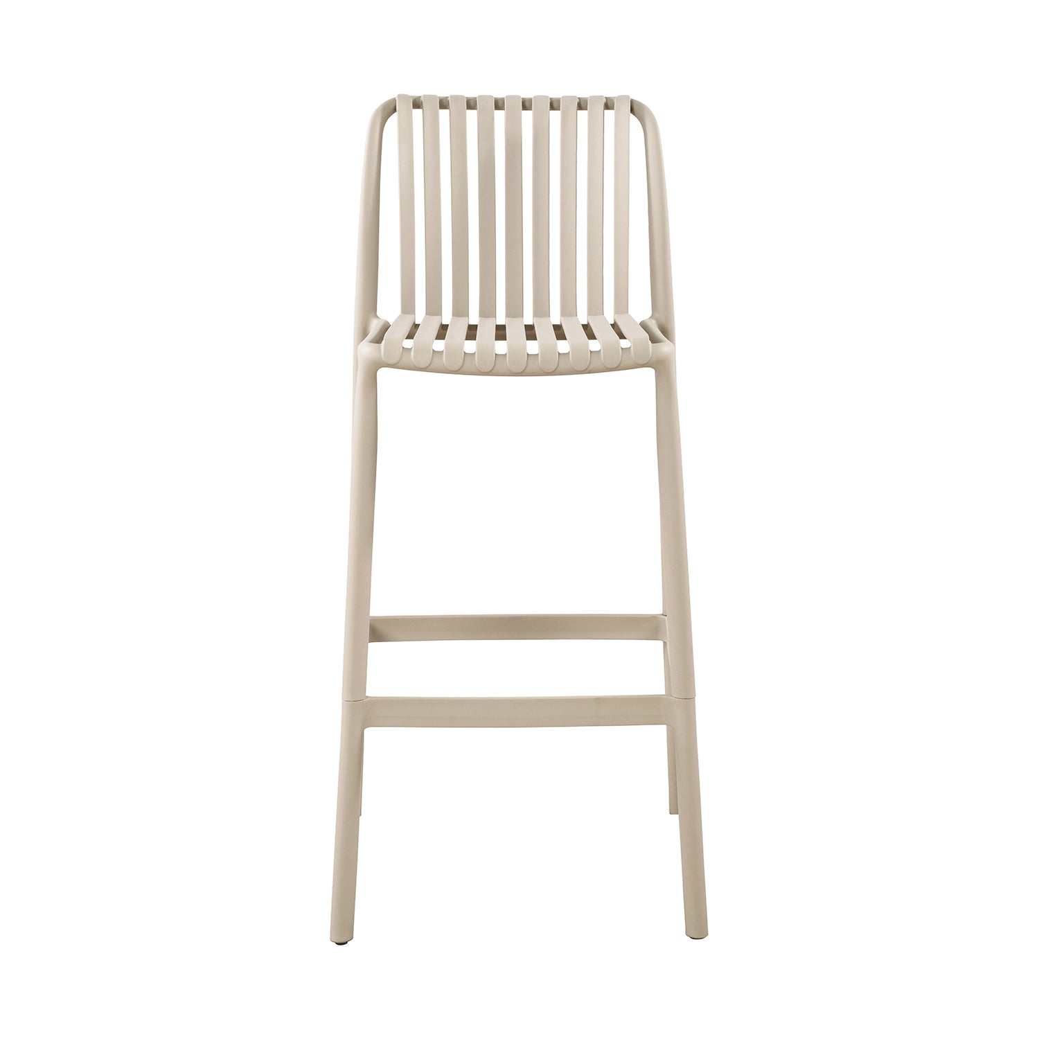 Banco de Exterior Menorca con Fondo Blanco Vista Frontal