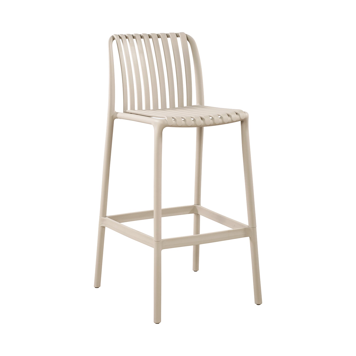 Banco de Exterior Menorca con Fondo Blanco Vista A Perspectiva