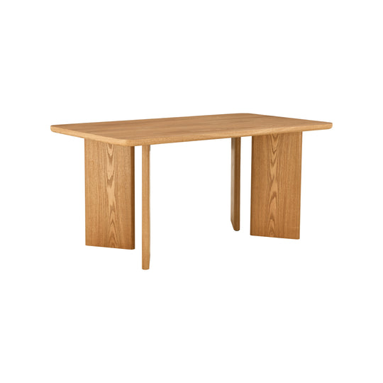 Mesa de Comedor Oslo Natural Vista en Perspectiva