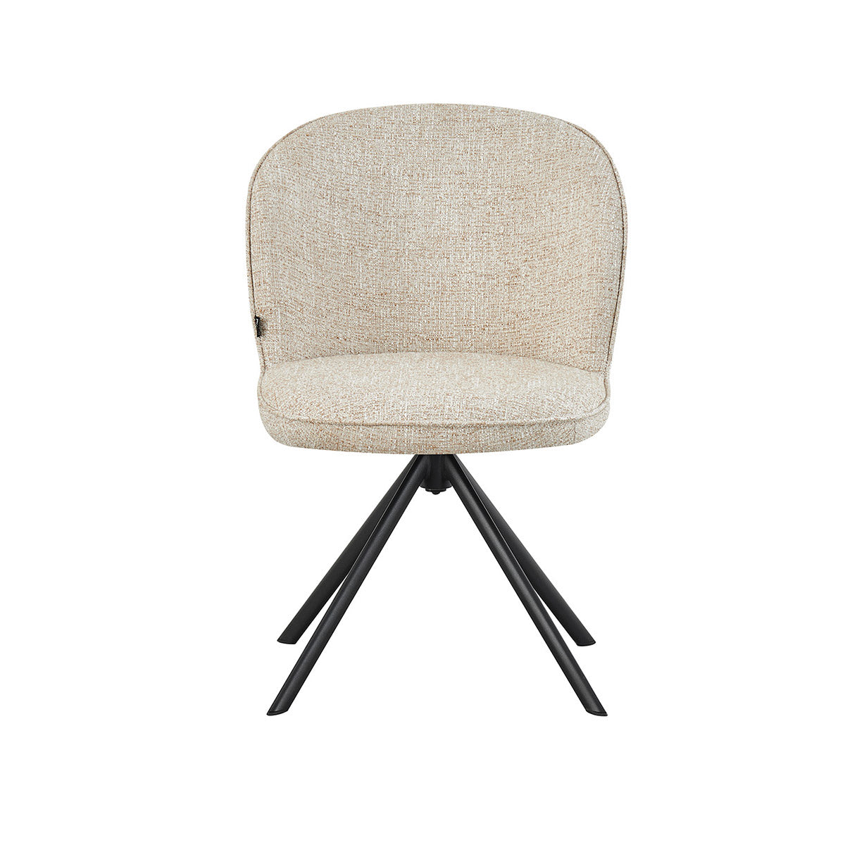 Silla Comedor Vigo Beige En Fondo Blanco Con Vista Frontal