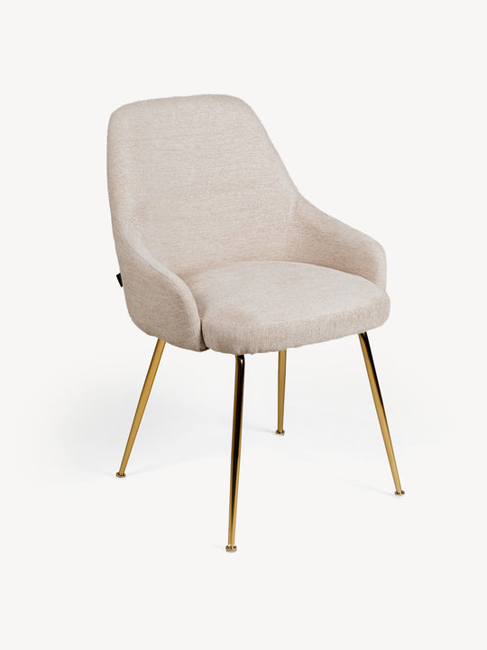 Silla Galicia Beige Vista en Perspectiva