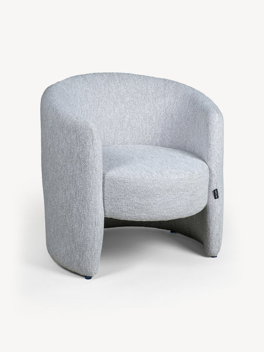 Sillón Perth Gris Vista en Perspectiva