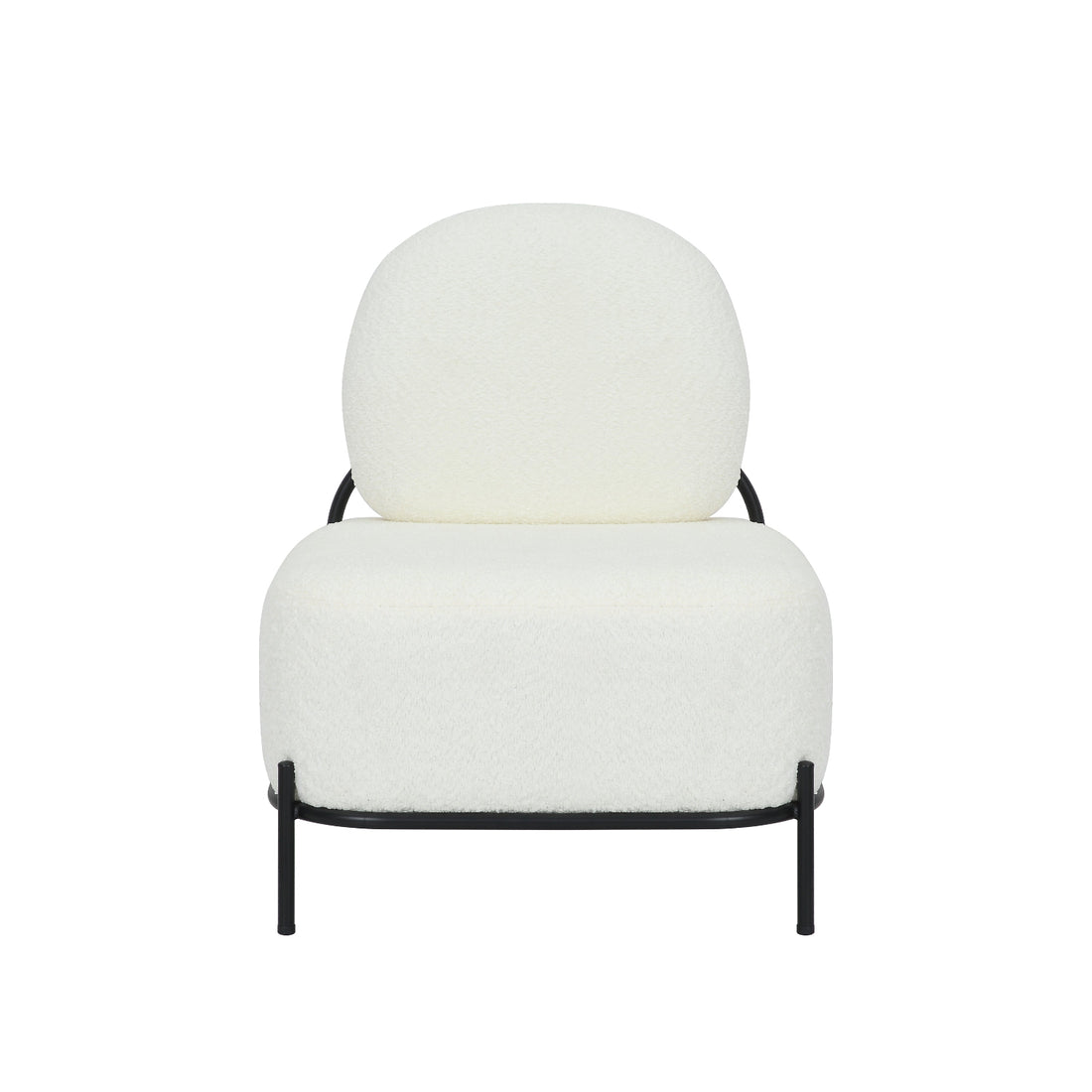 Sillón Individual Chicago Blanco Vista Frontal