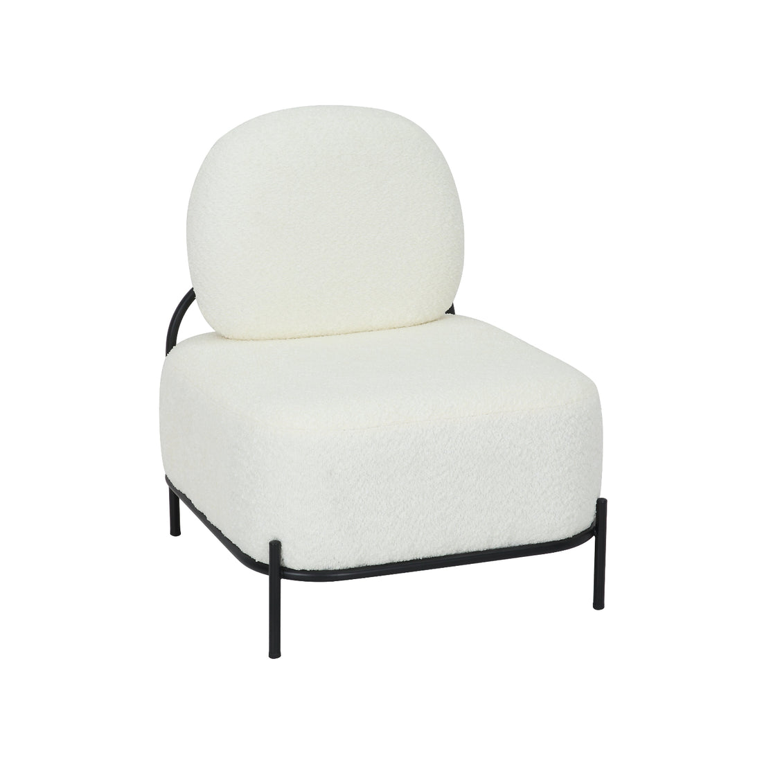 Sillón Individual Chicago Blanco Vista en Perspectiva