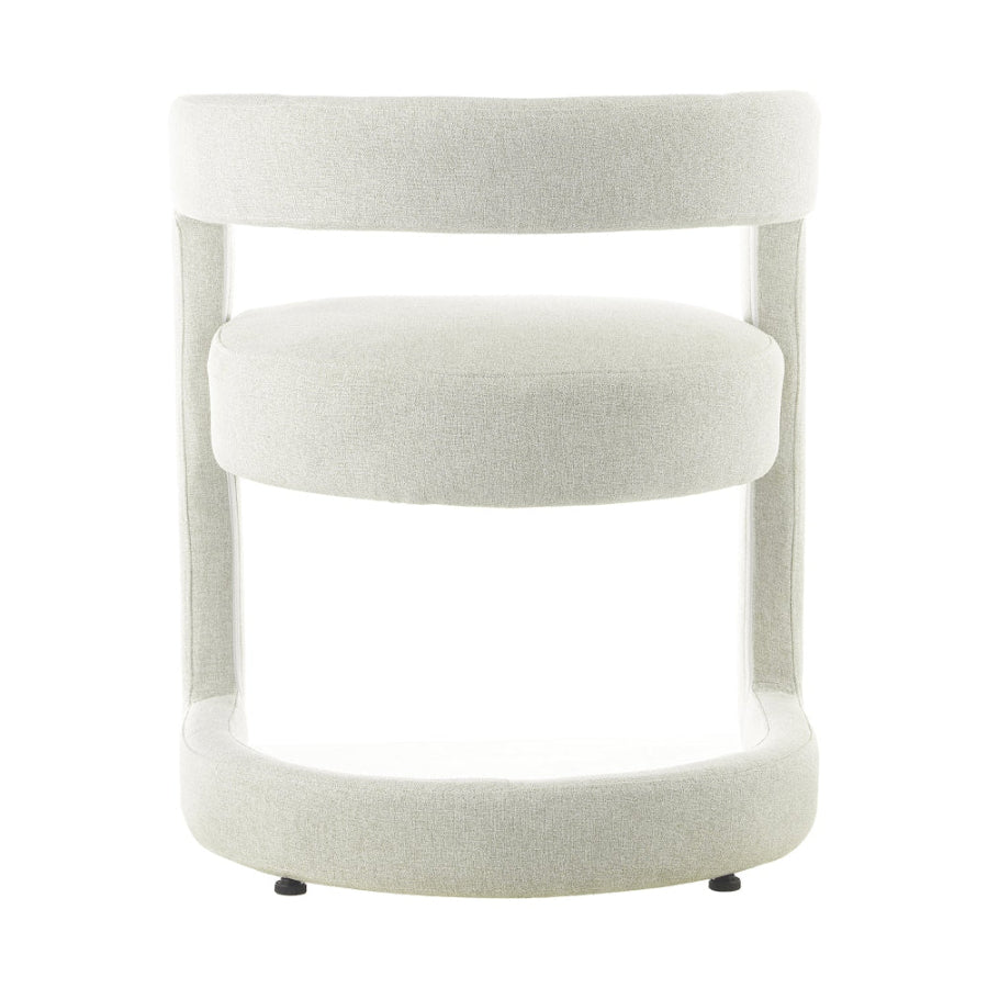 Silla AbuDabi Gris Vista Trasera