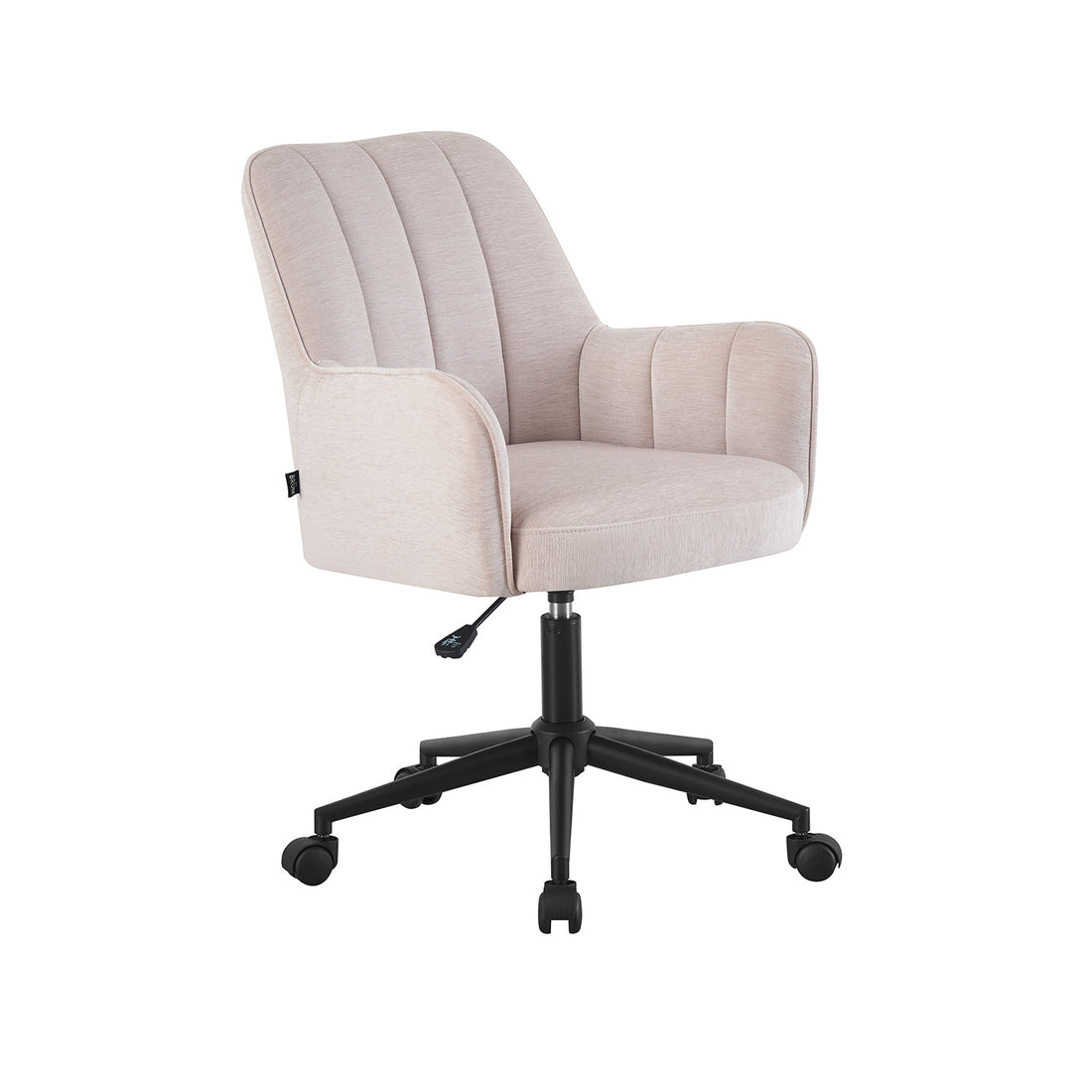 Silla de Oficina Amsterdam Beige Vista en Perspectiva