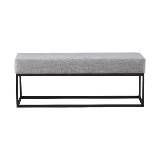 Banca Clermont Gris Vista Lateral 
