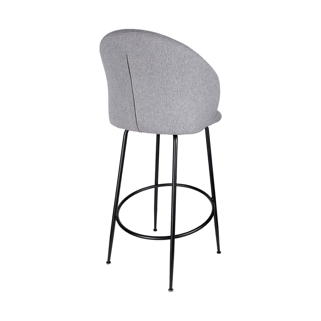 Banco Alto Capri Gris Vista En Perspectiva Trasera