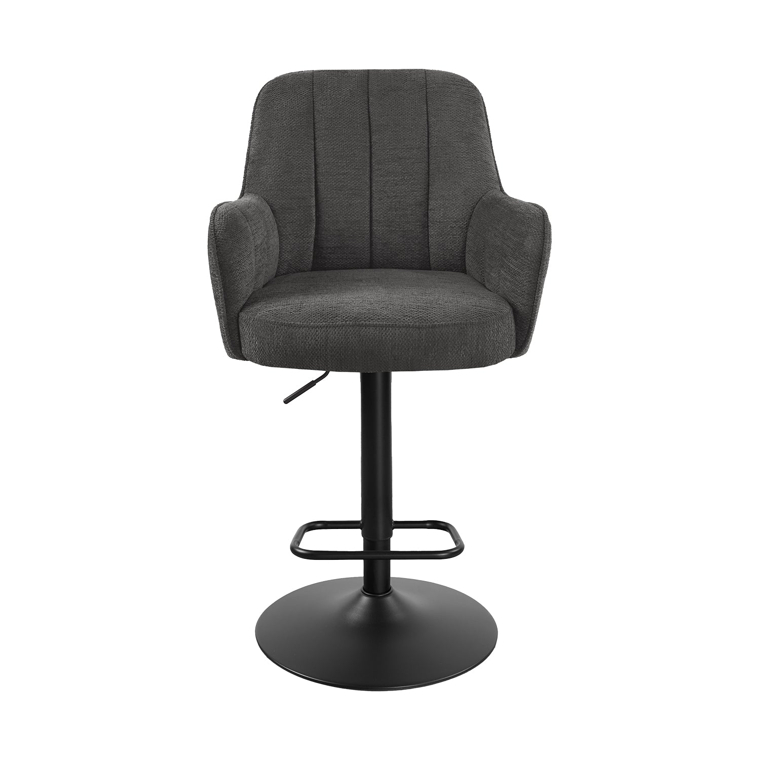 Banco Amsterdam Negro Vista Frontal