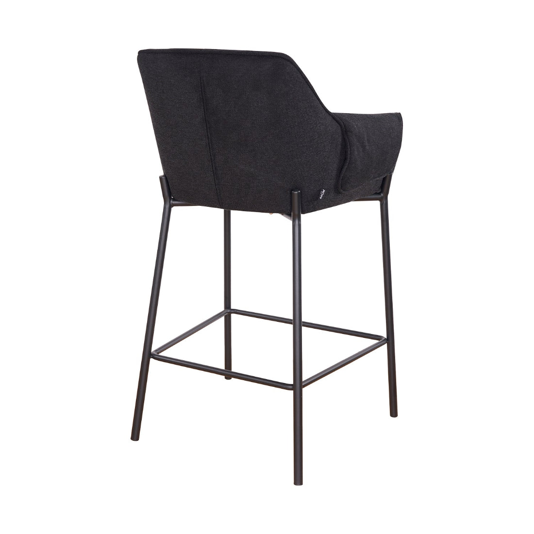 Banco Toronto Pata Negra Black Vista En Perspectiva Trasera