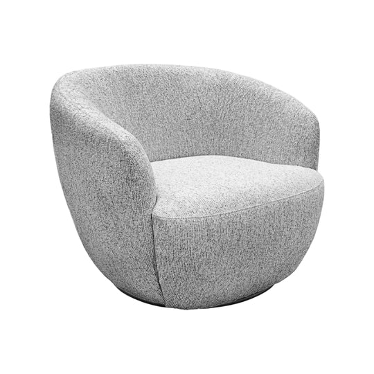 Sillón Giratorio Biarritz Gris Vista en Perspectiva