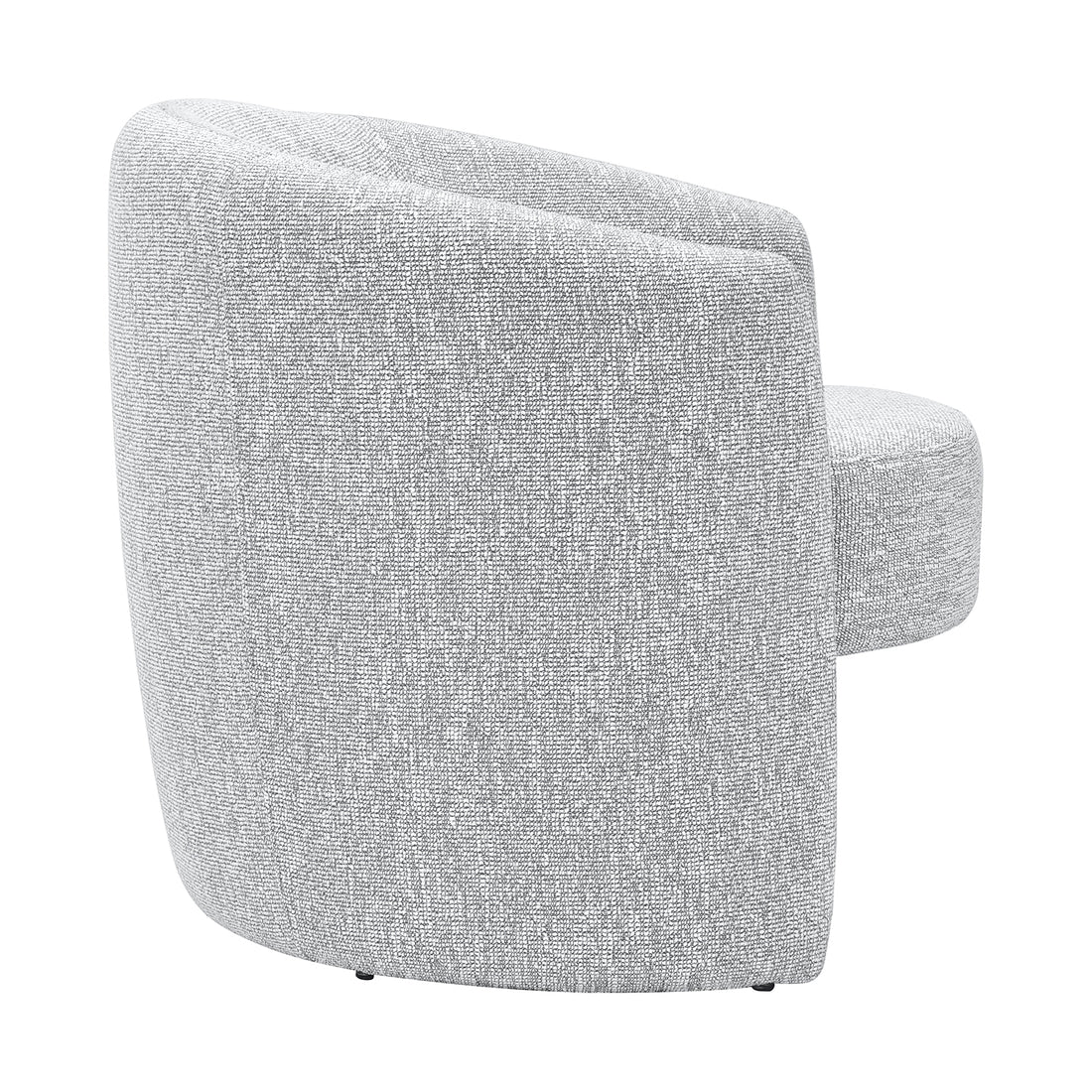 Sillón Perth color gris, vista lateral