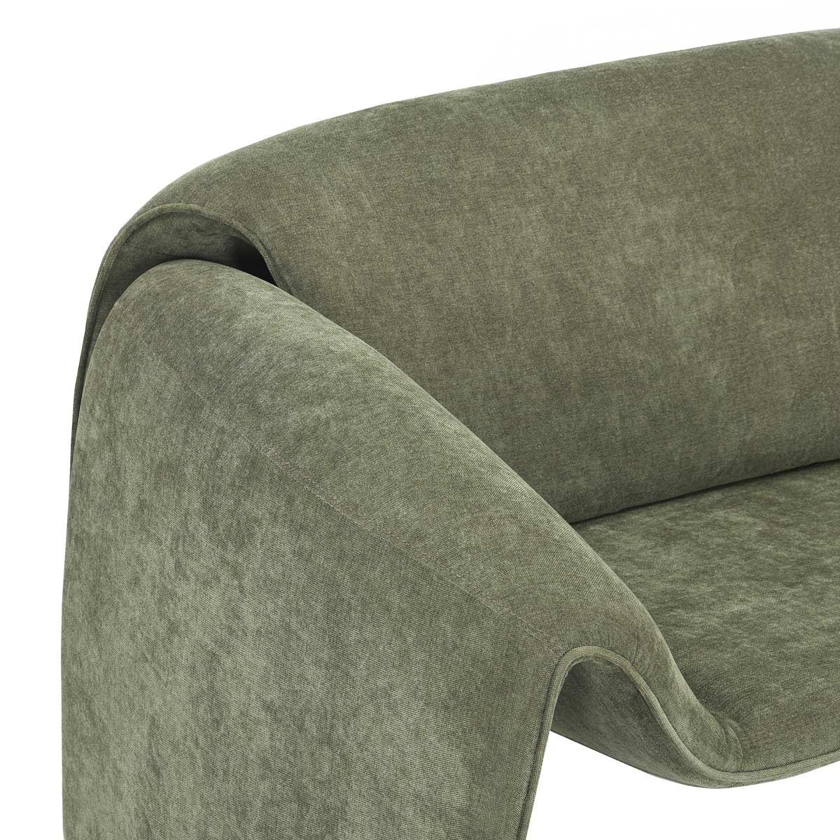 Sofá Melbournee Verde Vista a Detalle