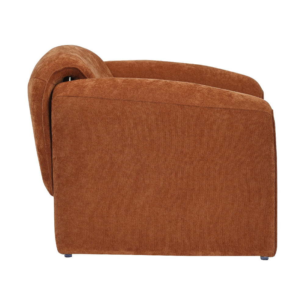 Sofá Melbournee Naranja Vista Lateral