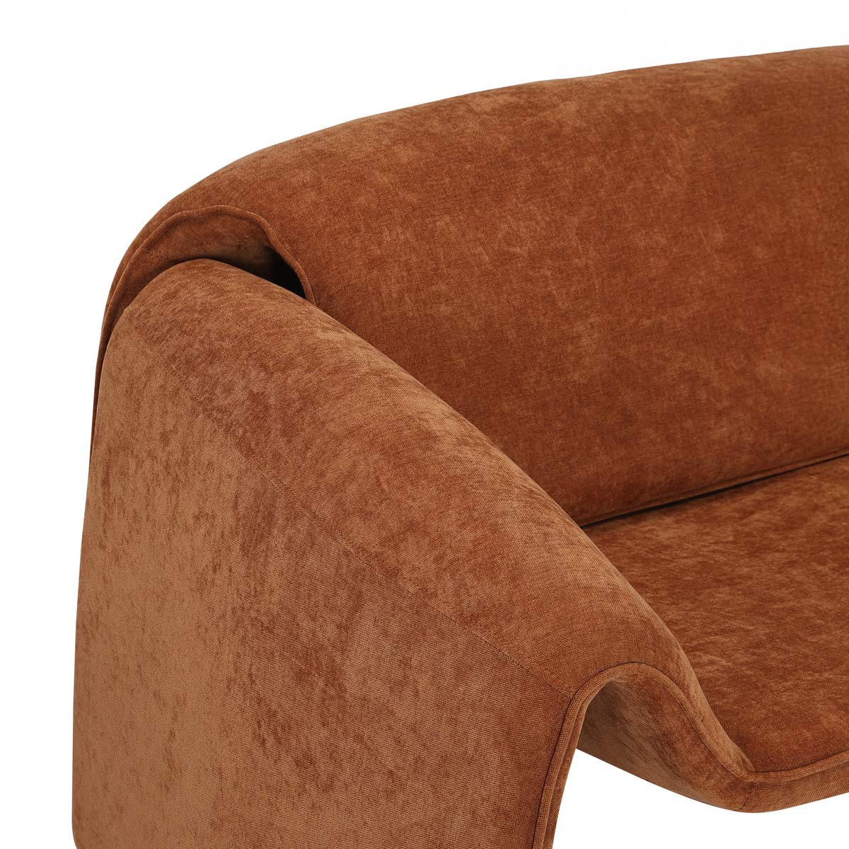 Sofá Melbournee Naranja Vista a Detalle