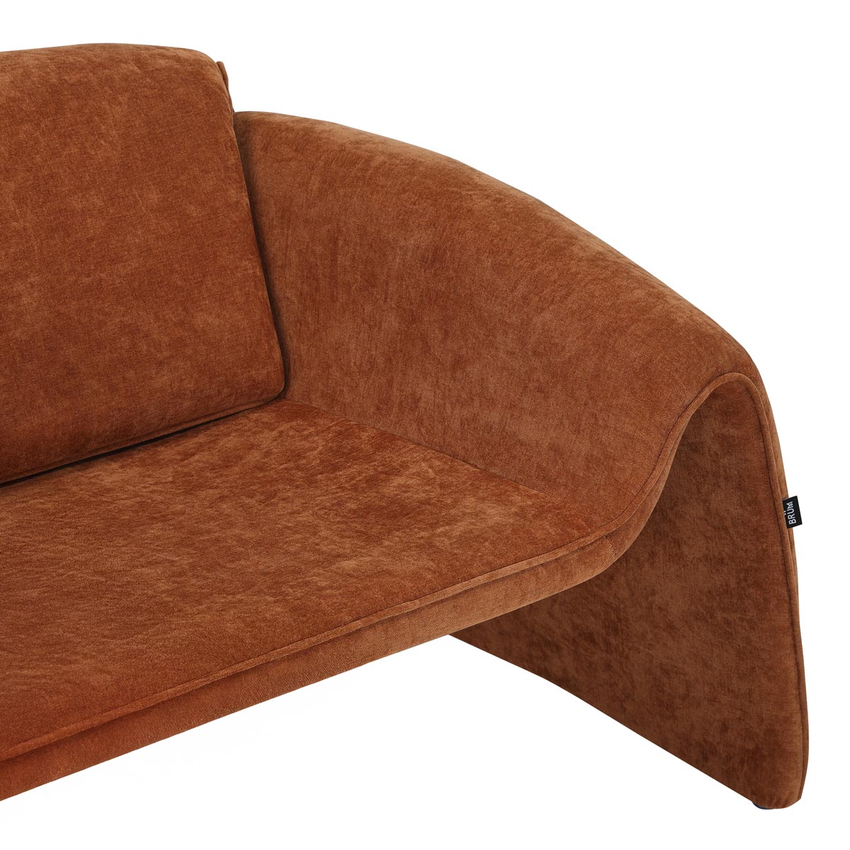 Sofá Melbournee Naranja Vista A Detalle