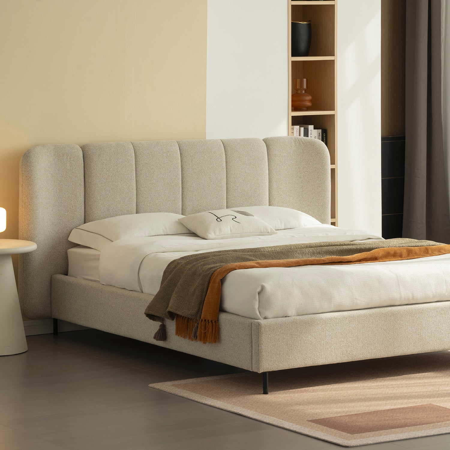 Foto lifestyle cama malaga vista en perspectiva