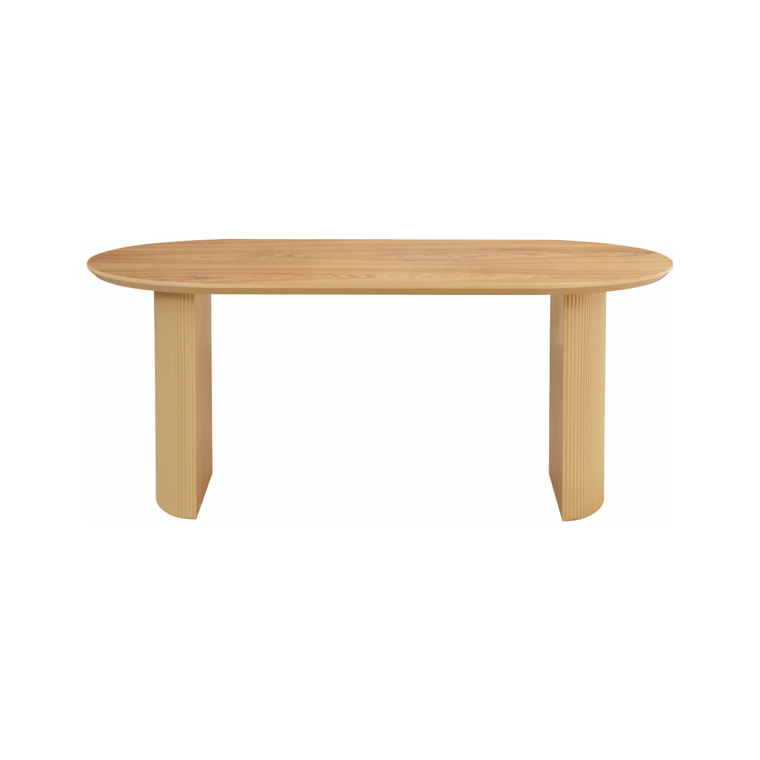 Mesa de Comedor Chipre Natural Vista en Perspectiva