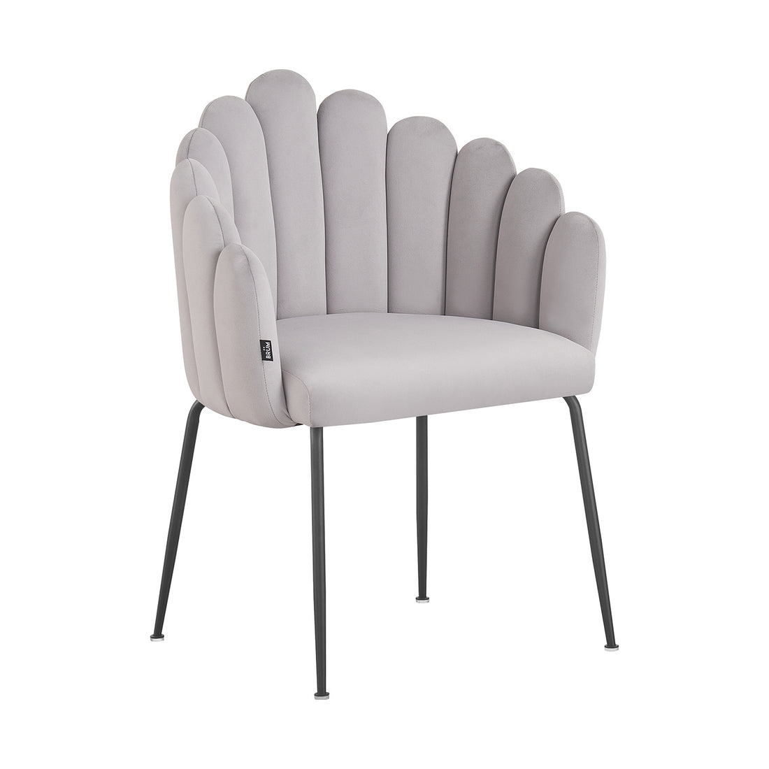 Silla Cordoba Gris Vista en Perspectiva