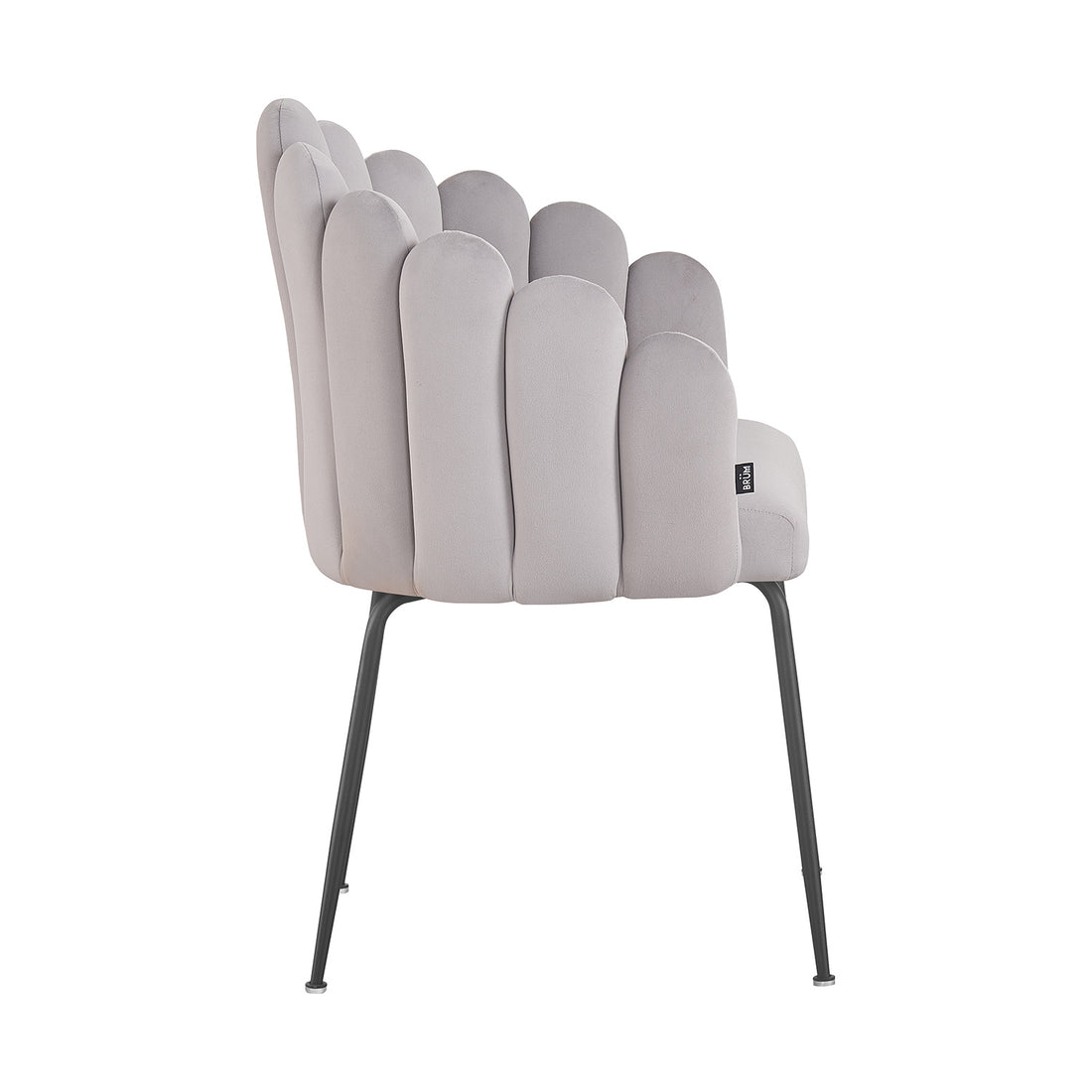 Silla Cordoba Gris Vista Lateral