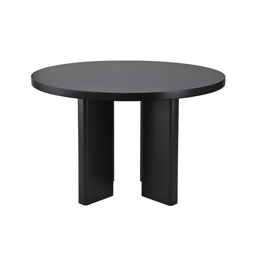 Mesa de Comedor Caba Negro Vista Frontal