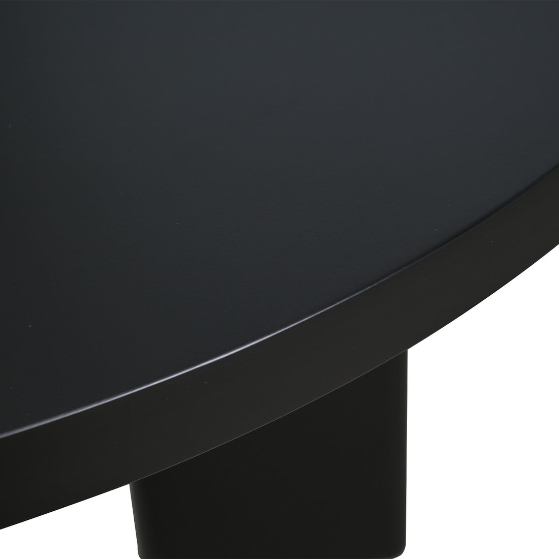 Mesa de Comedor Caba Negro Vista a Detalle
