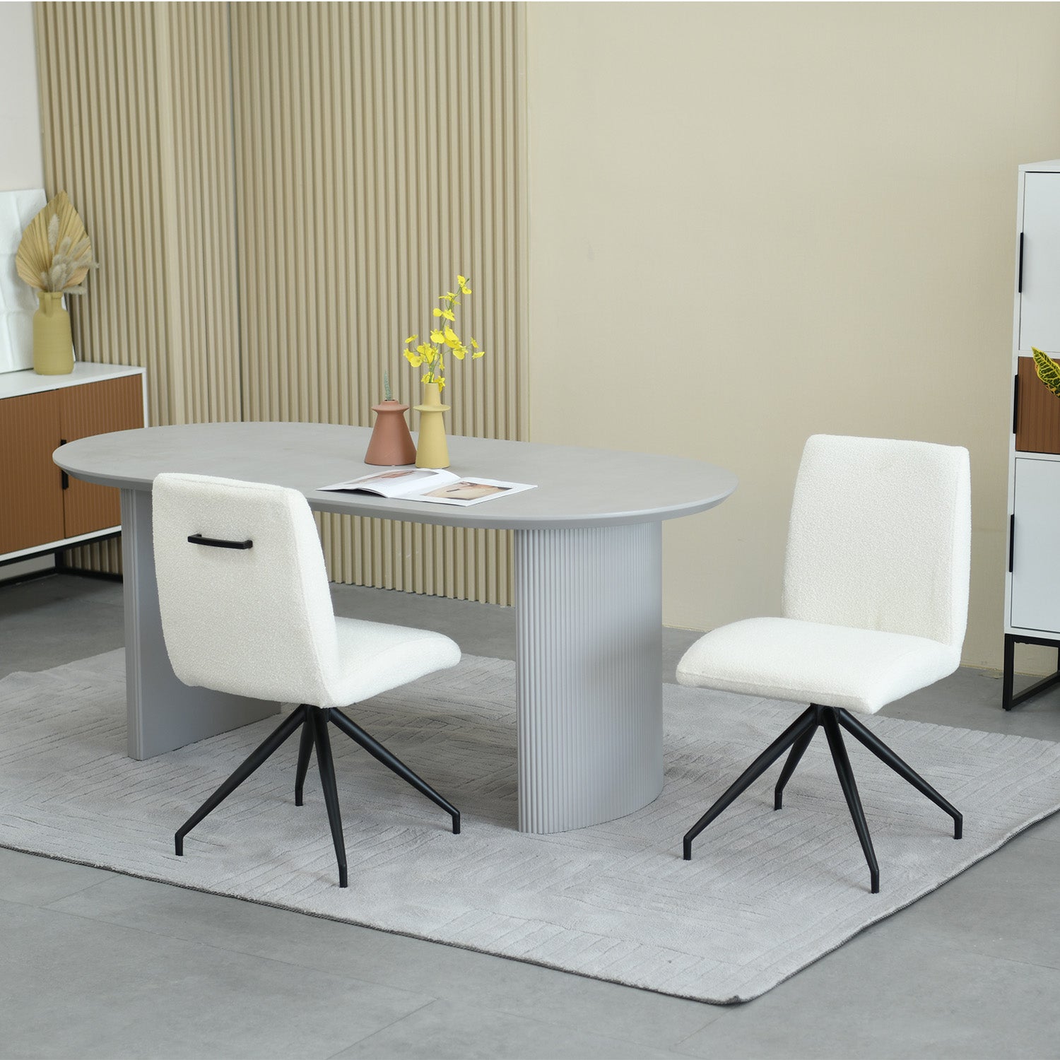 Mesa de Comedor Chipre Gris 180cm