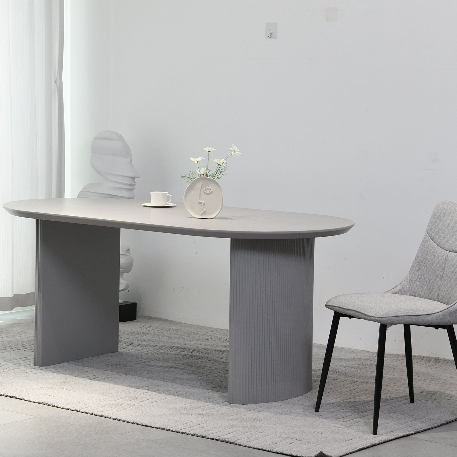 Mesa de Comedor Chipre Gris 180cm