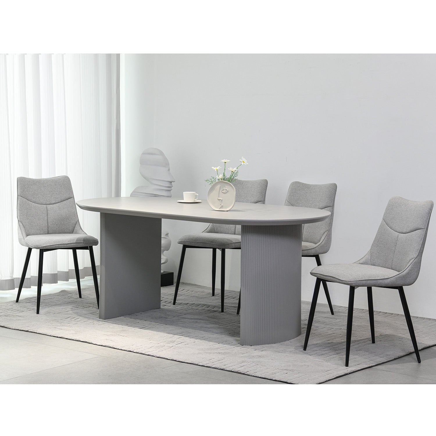 Mesa de Comedor Chipre Gris 180cm