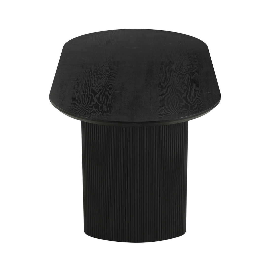 Mesa de Comedor Chipre Negra Vista de Detalle