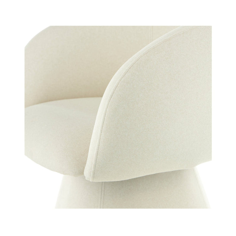 Silla Doha Crema Vista A Detalle