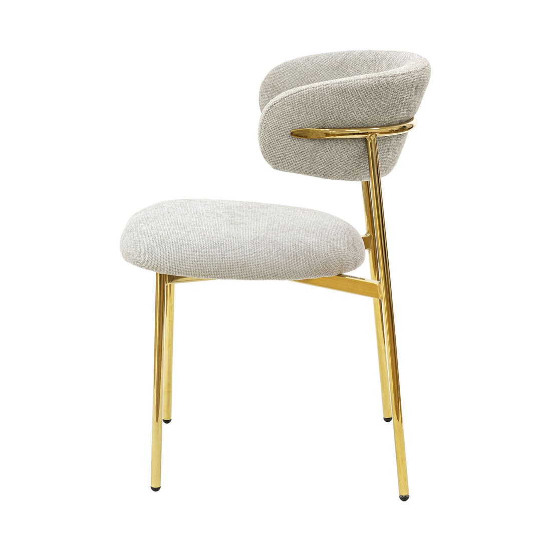 Silla Luxor Gris Vista Lateral