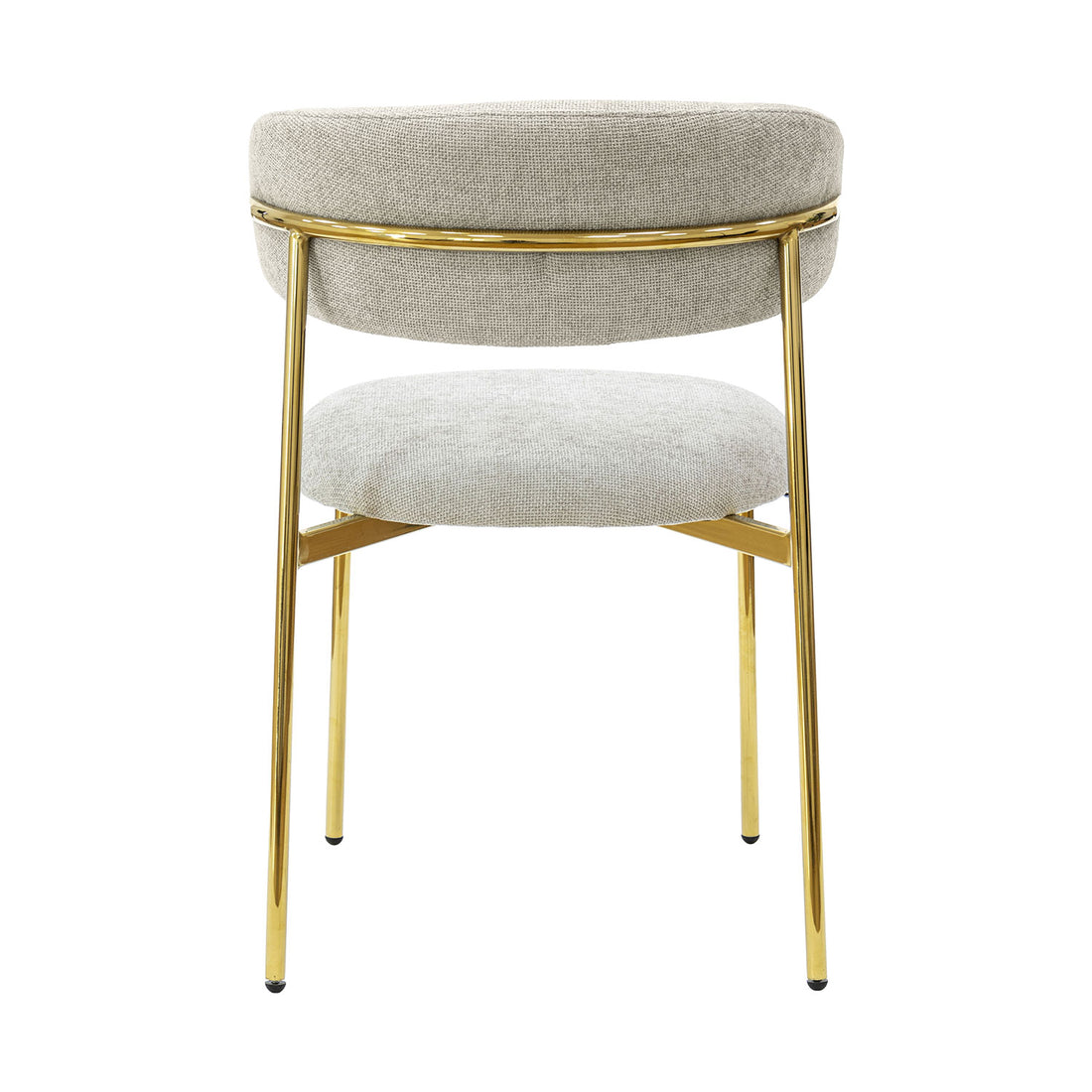 Silla Luxor Gris Vista Trasera