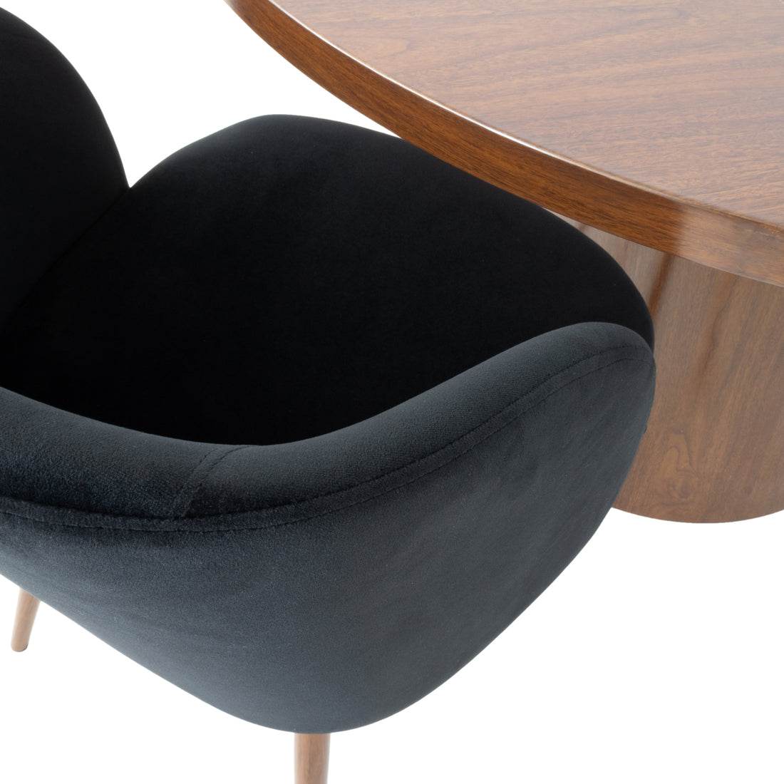 Mesa de Comedor Lagos Nogal 120cm Vista de detalle 2