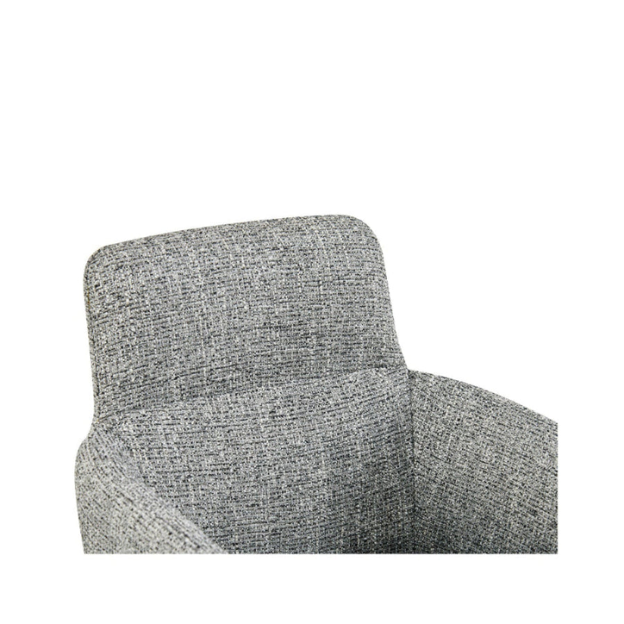 Silla Lugo Gris Fondo Blanco Vista a Detalle de Respaldo