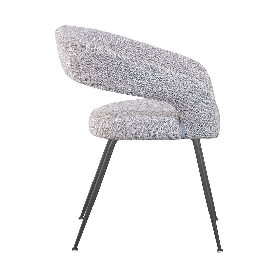 Silla Matera Pata Negra Gris Vista Lateral