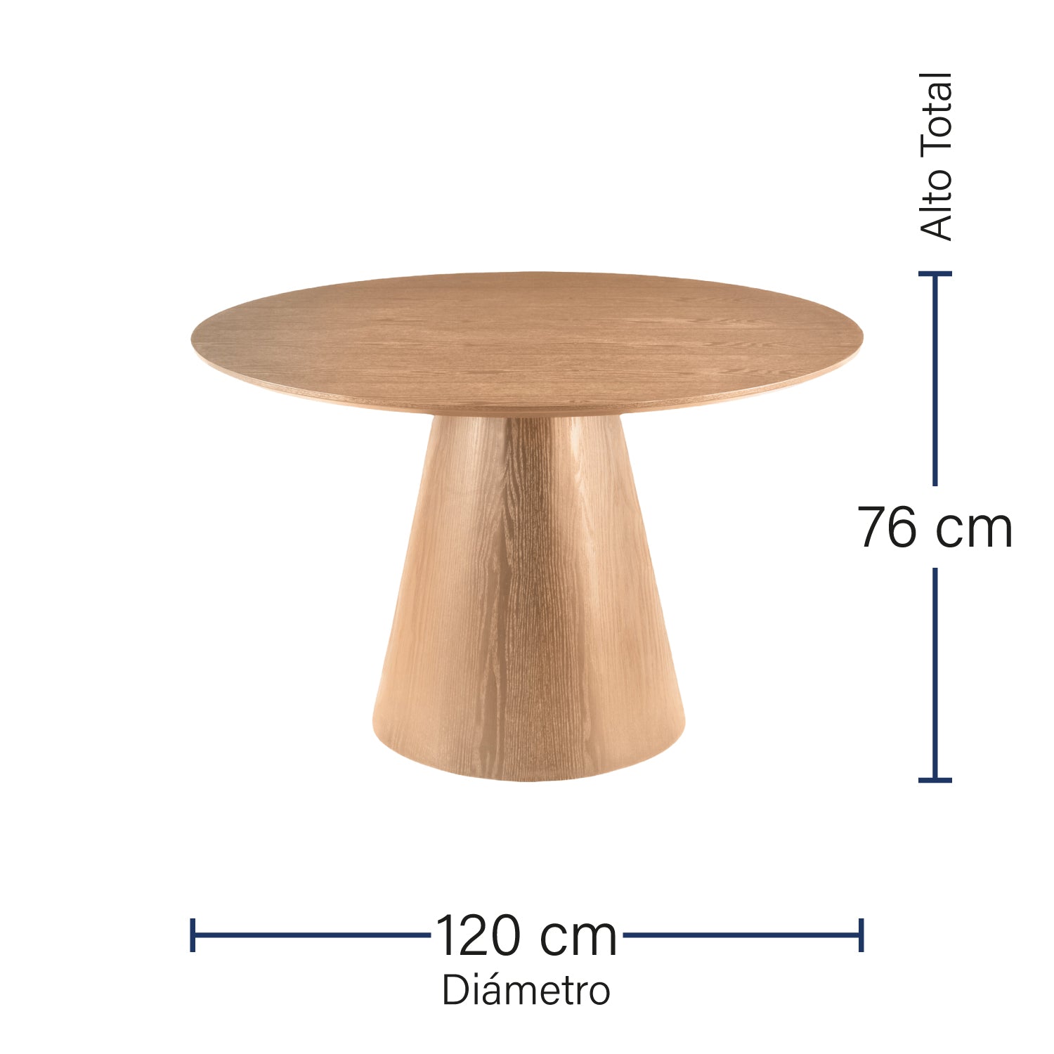 Mesa de Comedor Laredo Natural 120cm