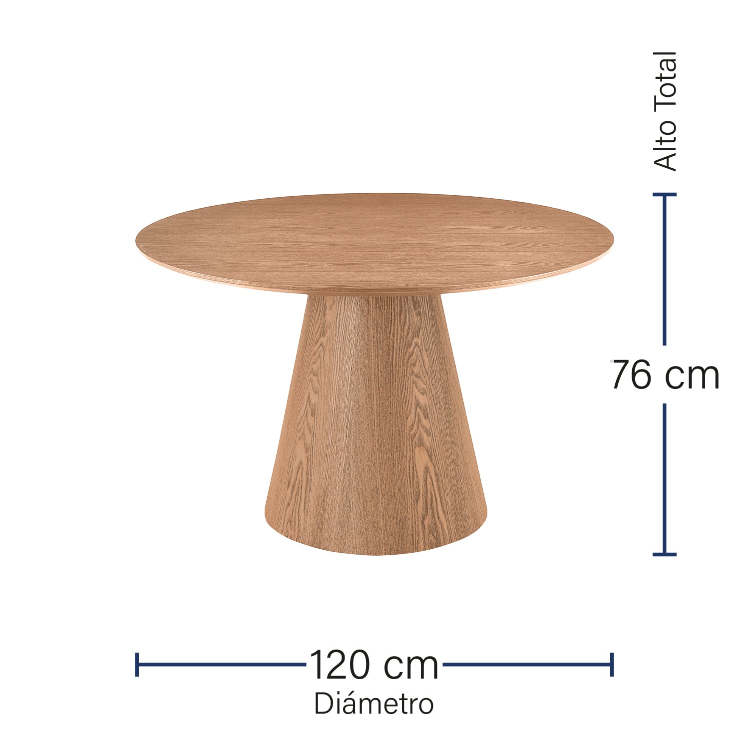 Mesa de Comedor Laredo Natural 120cm