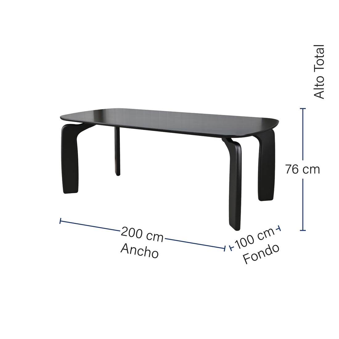 Mesa de Comedor Río Medidas