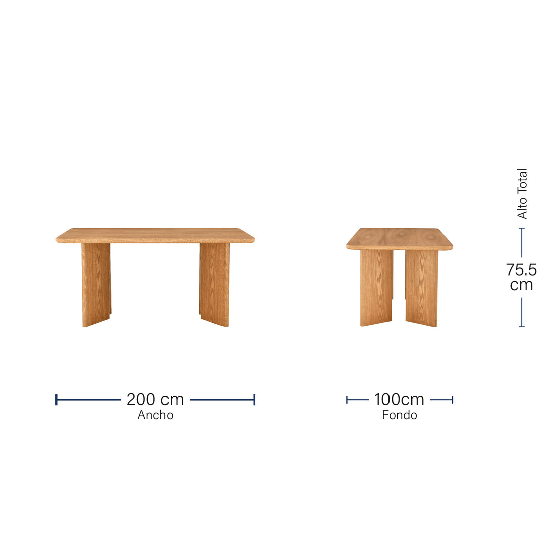 Mesa de Comedor Oslo Medidas