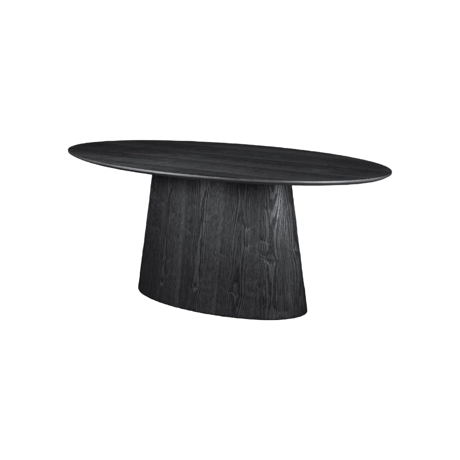 Mesa Tokio Negra Vista en Perspectiva con Fondo Blanco 