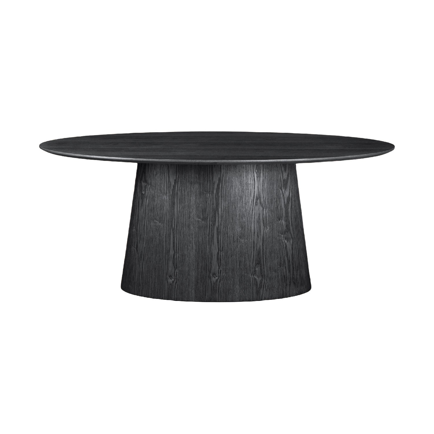 Mesa Tokio Negra Vista Lateral en Fondo Blanco