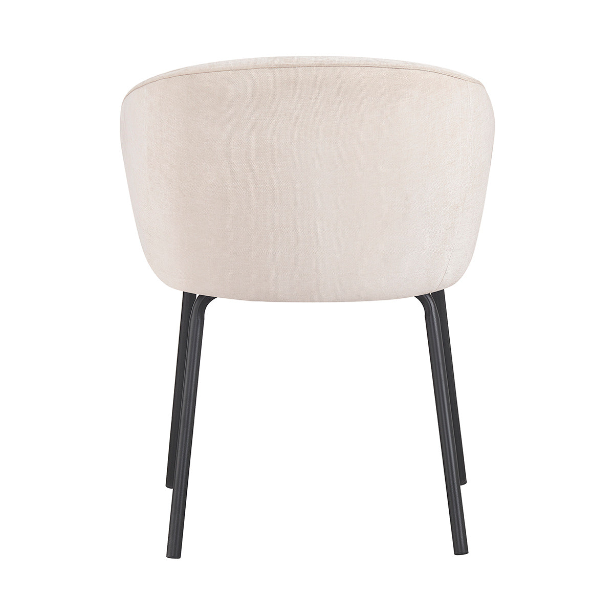 Silla Miami beige fondo blanco vista posterior