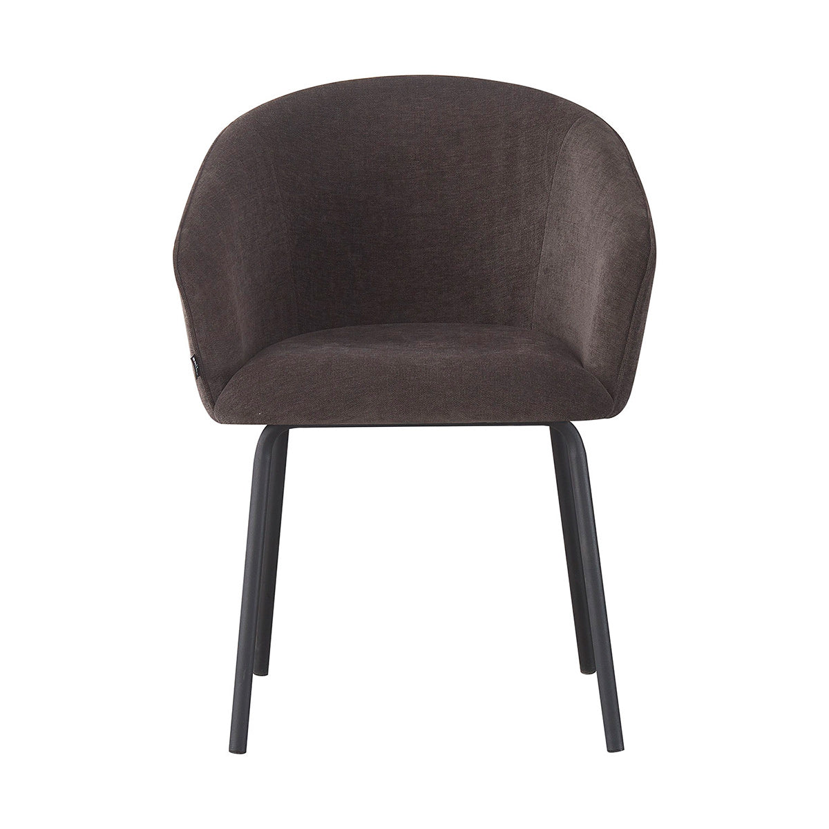 Silla Miami negro fondo blanco vista frontal