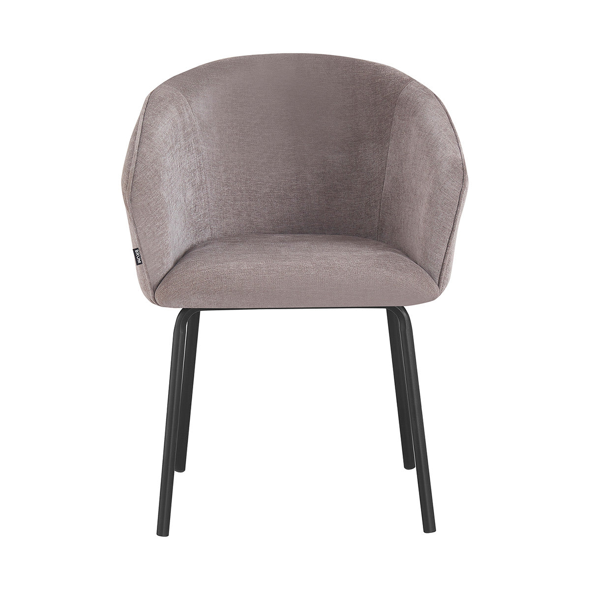 Silla Miami gris fondo blanco vista frontal