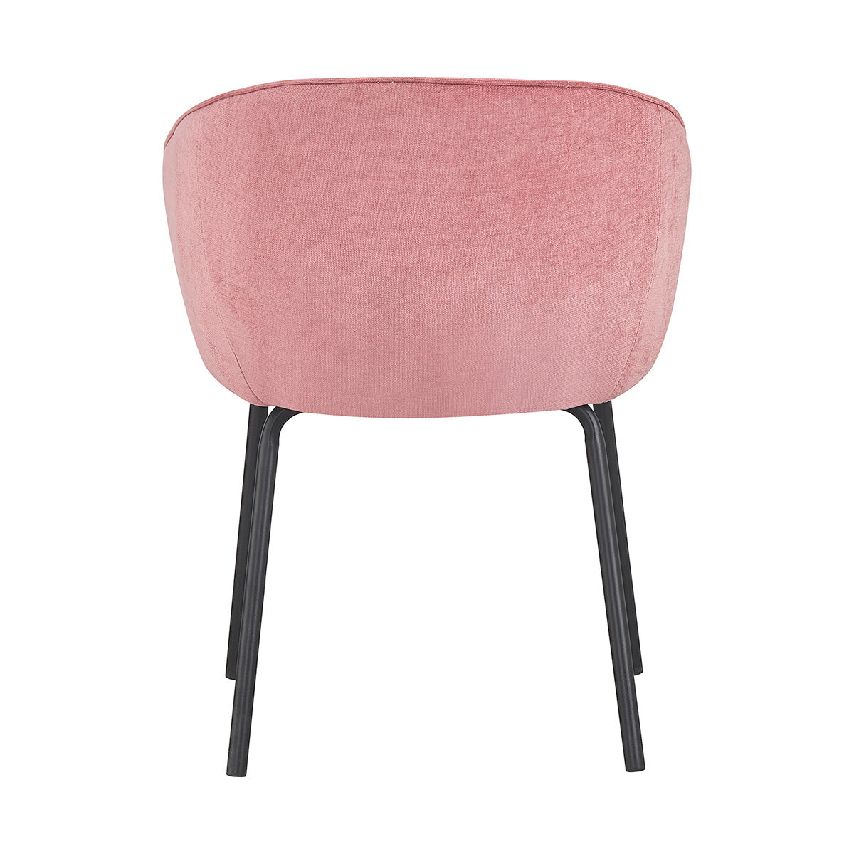 Silla Miami rosa fondo blanco vista posterior