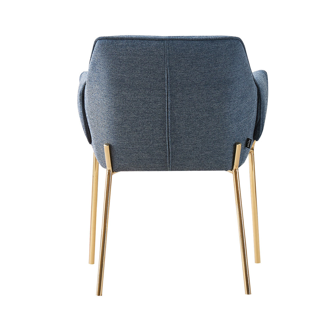 Silla Toronto Azul Fondo Blanco Vista Trasera