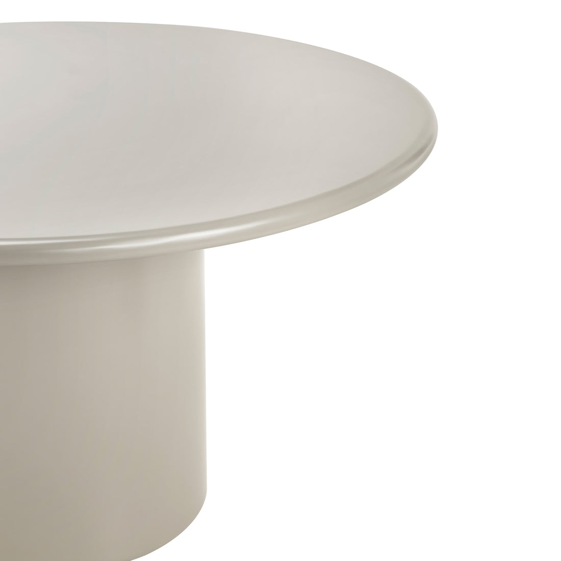 Mesa de Comedor Montenegro Crema Vista Lateral