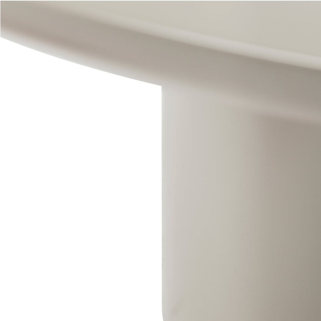Mesa de Comedor Montenegro Crema Vista a Detalle Esquina
