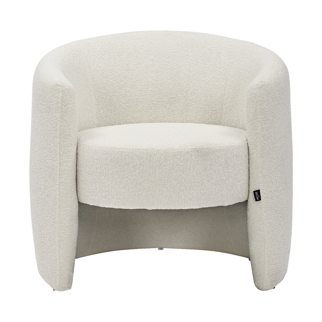 Sillón Perth color beige, vista frontal